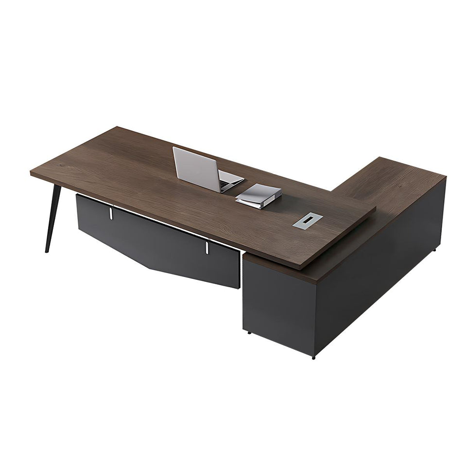 Simple modern office desk and chair Upscale Office Desk LBZ-10109