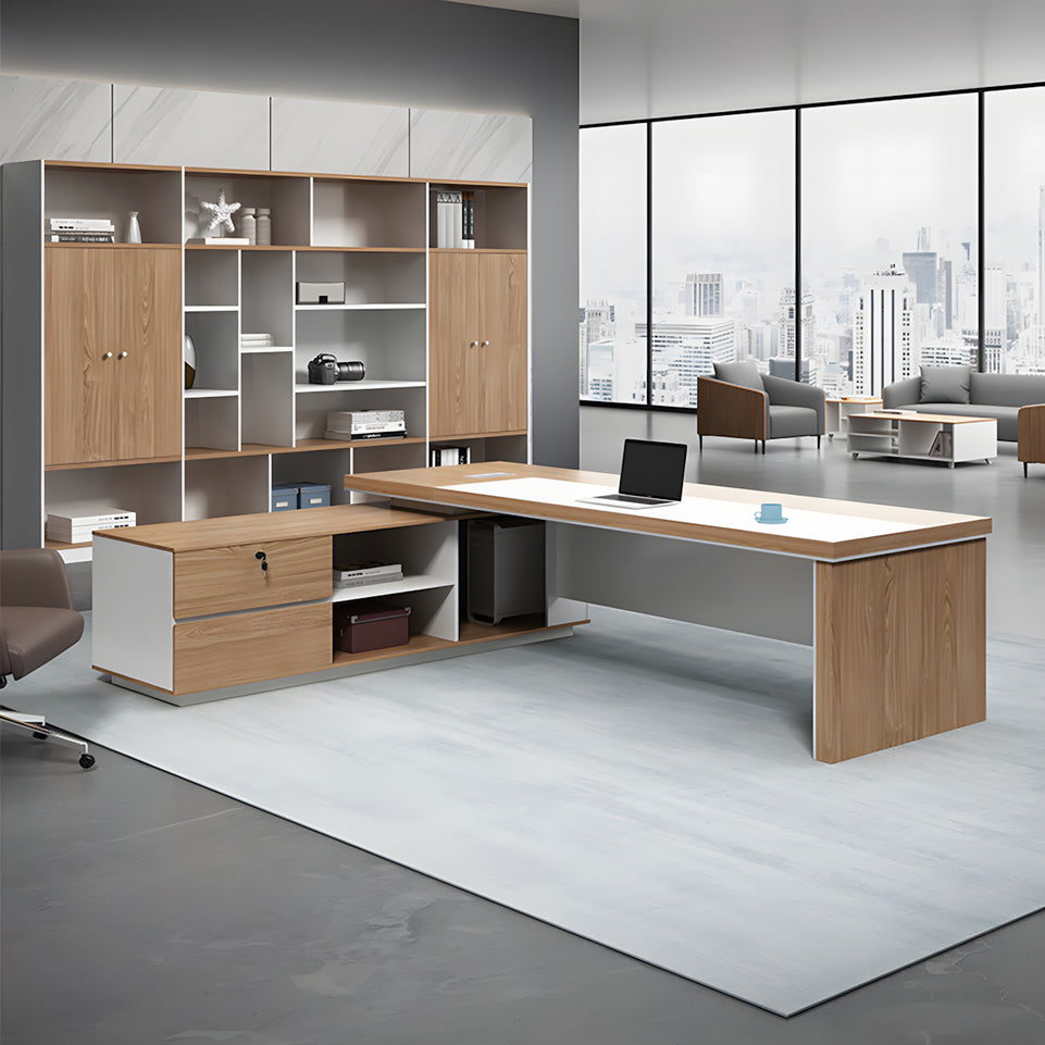 Executive desk modern supervisor desk manager Color-Blocked Office Desk and chairs LBZ-1093