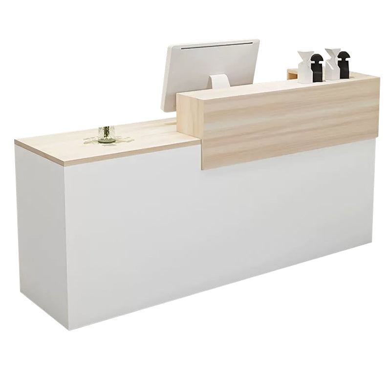 Modern Straight Versatile Front Desk with Versatile Storage and Custom for Offices JDT-1098