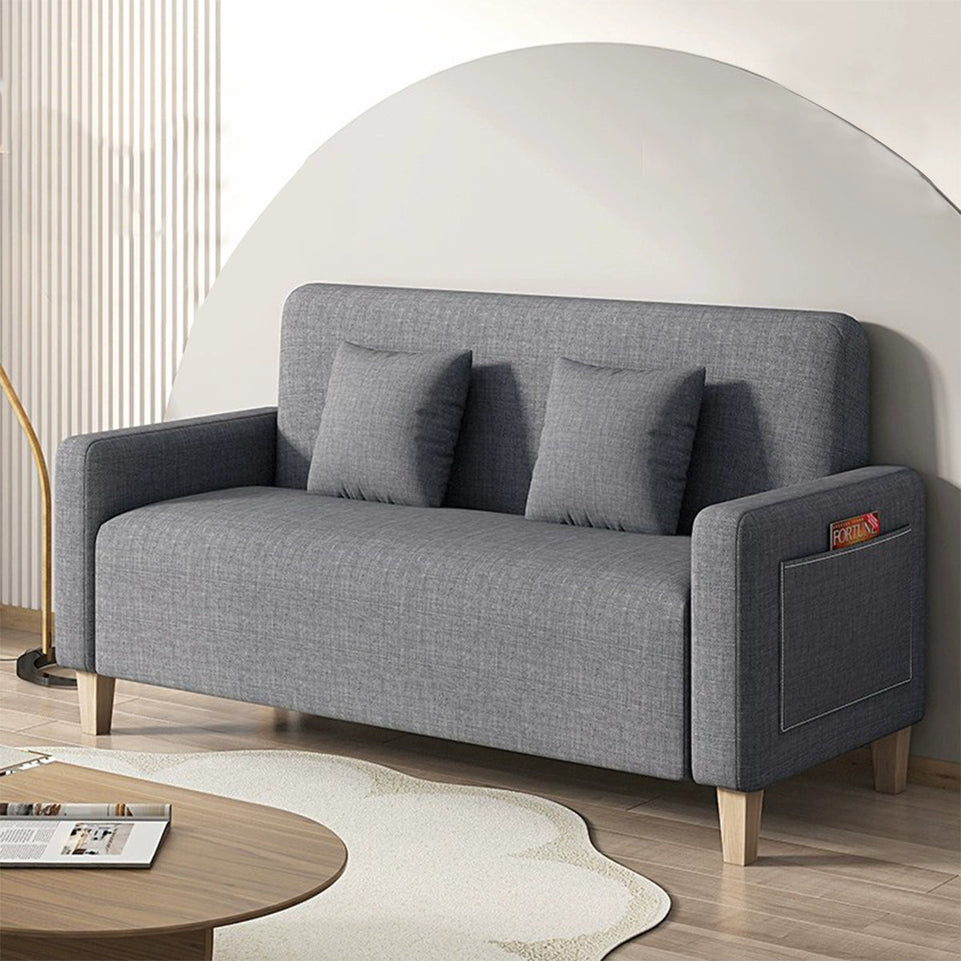 Minimalist and Convenient Comfortable Gray Breathable Sofa with Storage Bag Design BSF-K019-019(East Coast)