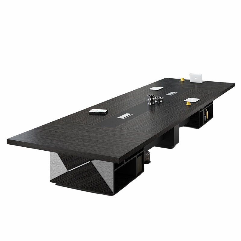 Elegant Office Conference Table And Chair Set With Large Storage And Durable Surface HYZ-2022