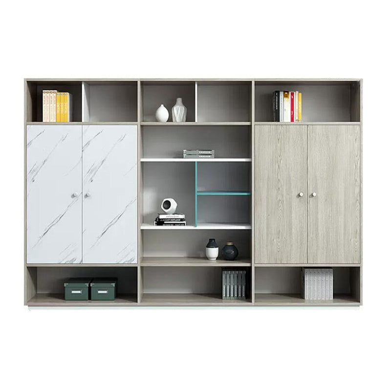 Modern Minimalist Executive Desk With Maple Pattern for Leadership and Spacious Workstation with Ample Storage LBZ-10187