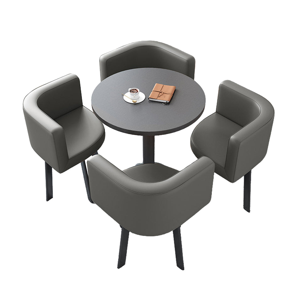 Reception Table with 4 Chairs for Small Cafés or Waiting Areas JDZH-2022
