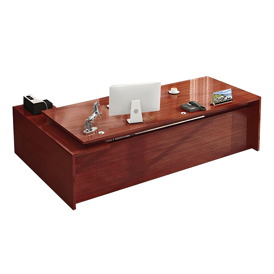 Modern Solid Wood Executive Desk with Storage Cabinet LBZ-081