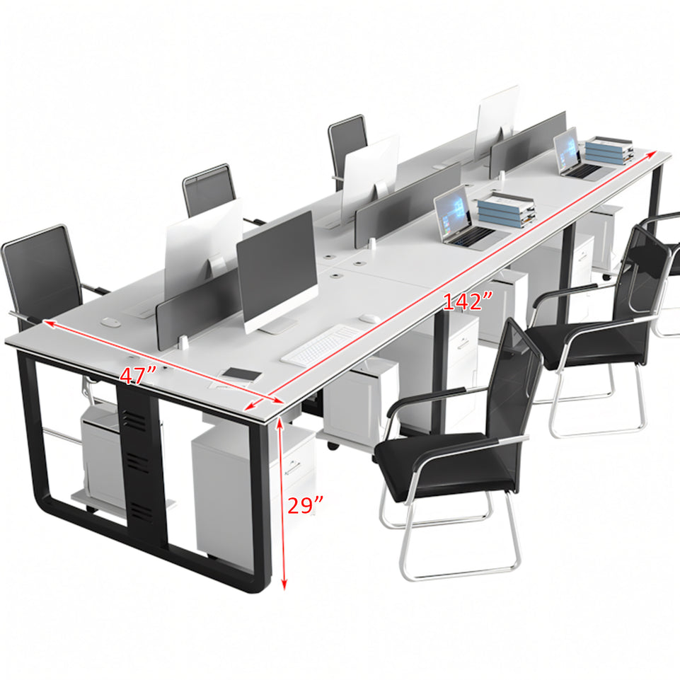 Modern White Office Desk & Chair Set BGZ-K003