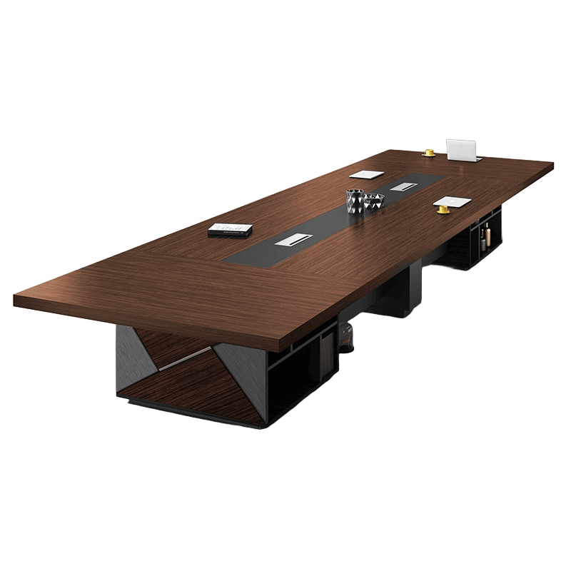 Elegant Office Conference Table And Chair Set With Large Storage And Durable Surface HYZ-2022