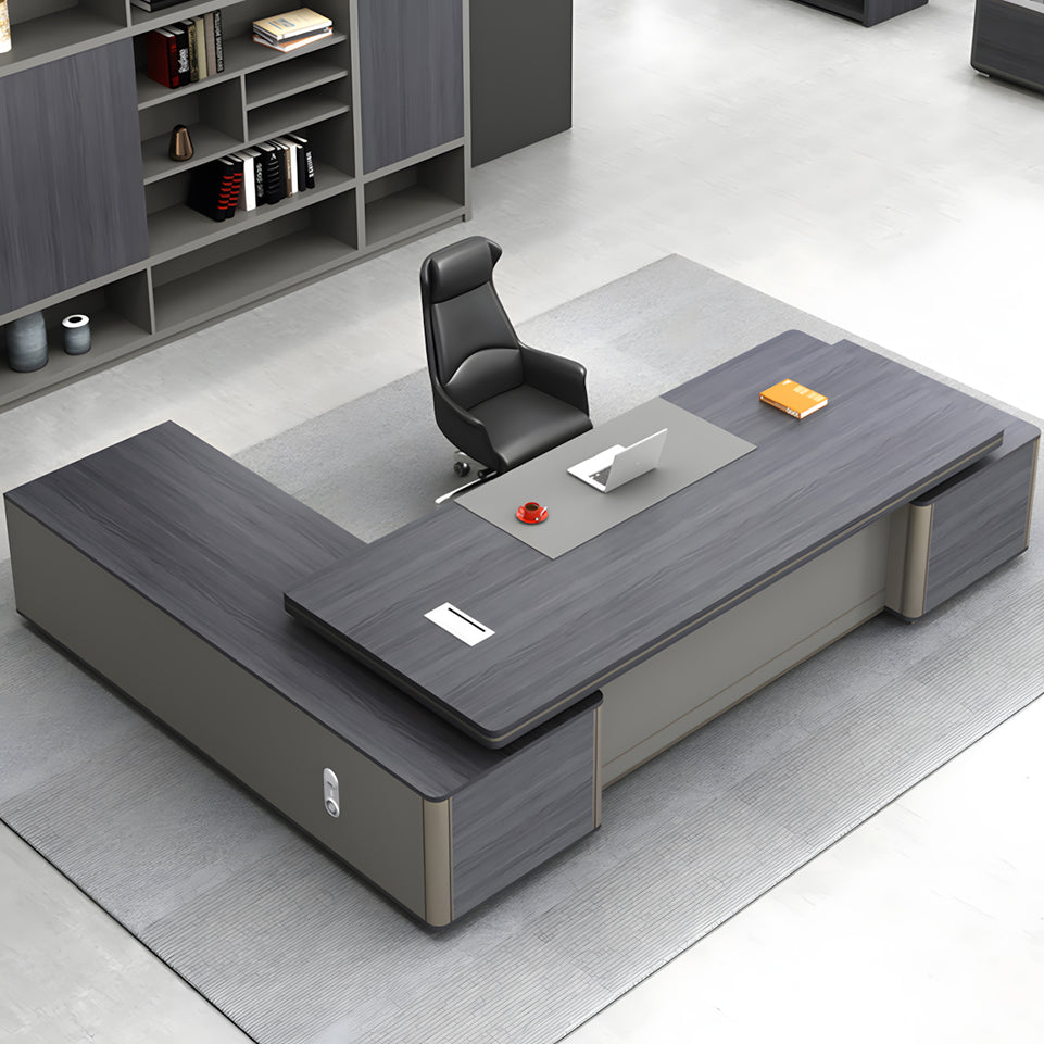 Simple modern office furniture Boss Desk With Rounded Edges LBZ-10107