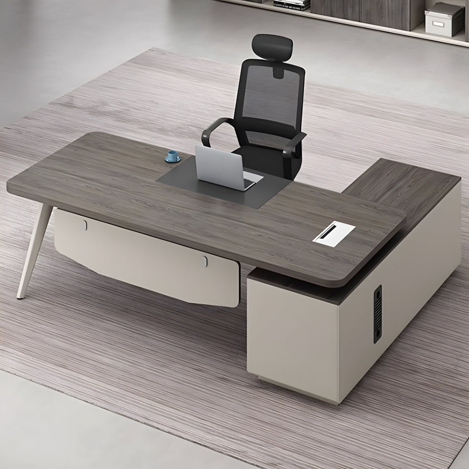 Executive Desk With Steel Legs combination simple modern single supervisor manager desk LBZ-1085