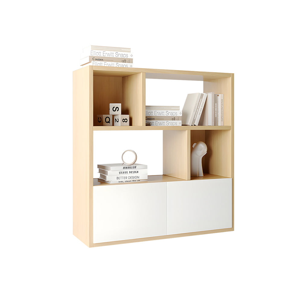 Premium Dual-Sided Office Storage File Cabinet with File and Hollow Display Shelves for Modern Workspaces CWG-2171