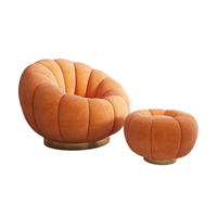 Cream Style Lazy Sofa Reclining Sleepy Pumpkin Sofa Chair BSF-2066