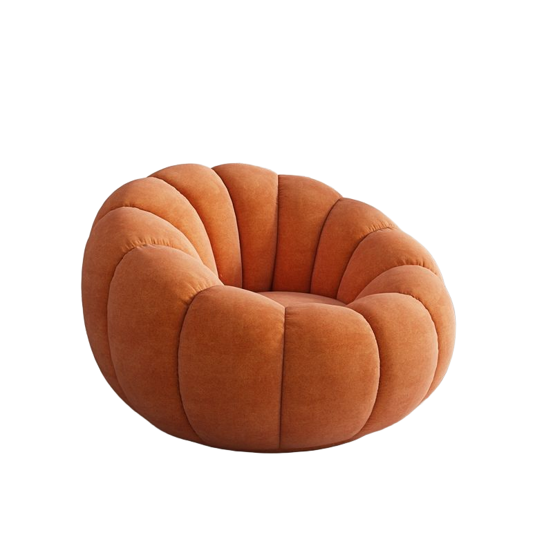 Cream Style Lazy Sofa Reclining Sleepy Pumpkin Sofa Chair BSF-2066