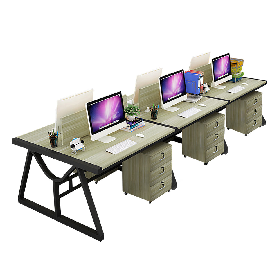 Minimalist Face-to-Face Office Desk with Mobile Storage Cabinet BGZ-2020