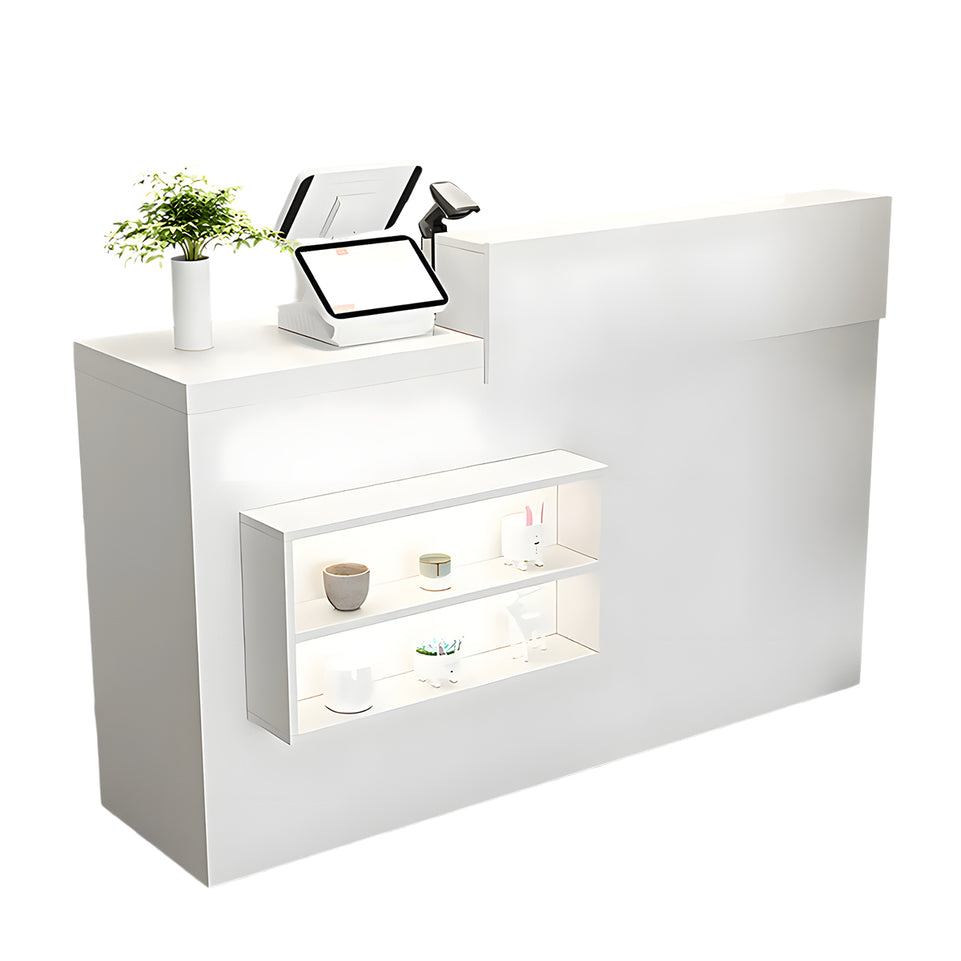 Display Shelf Reception Counter with Drawer for Retail Shops JDT-735