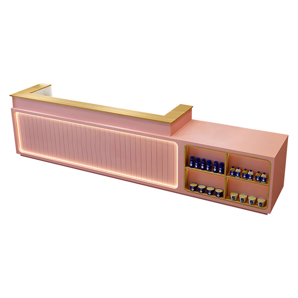 Modern Milk Tea Store Checkout Counter Reception Desk JDT-726