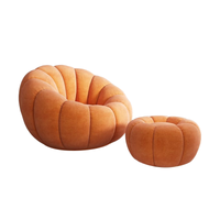 Cream Style Lazy Sofa Reclining Sleepy Pumpkin Sofa Chair BSF-2066