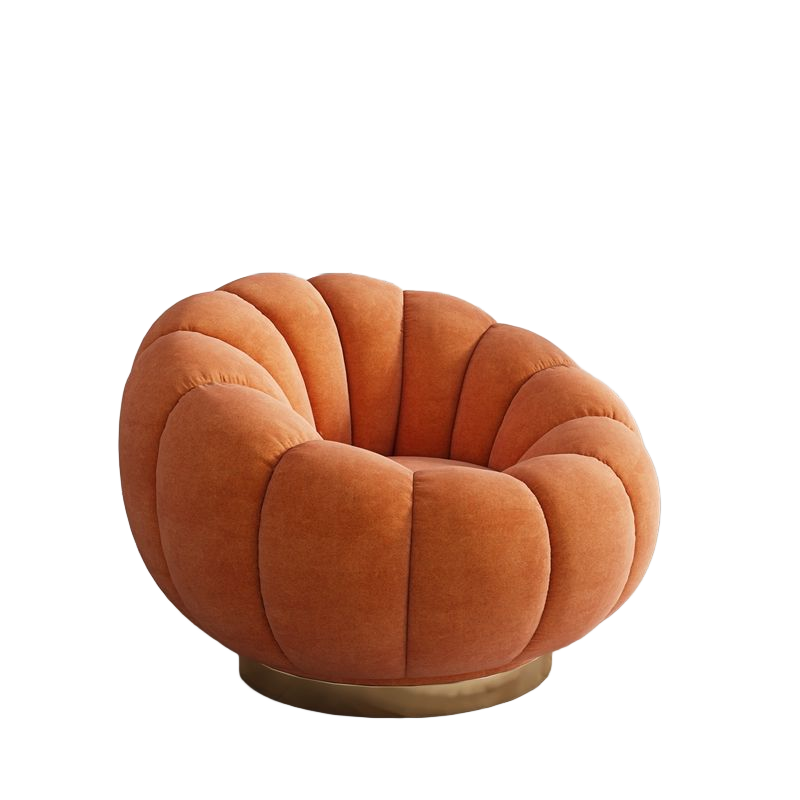 Cream Style Lazy Sofa Reclining Sleepy Pumpkin Sofa Chair BSF-2066