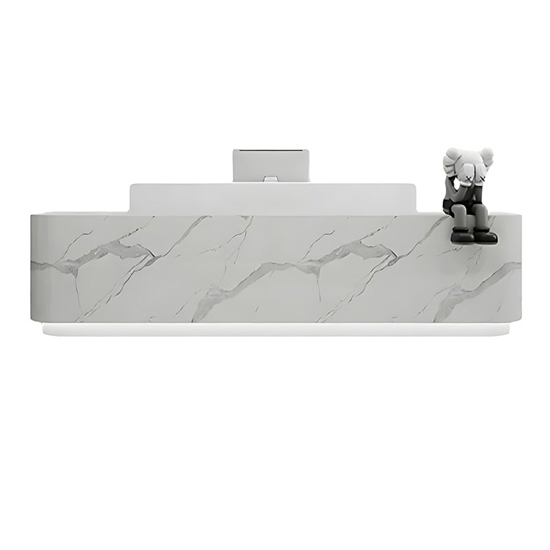 Modern Simple Stainless Steel Reception Cashier Counter Front Desk JDT-7101