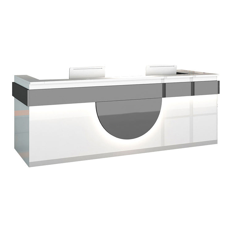 Modern and Stylish Reception desk, Light wood grain color JDT-7247