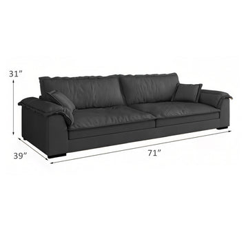 Reclining Sofa with Reclining, Lumbar Support & Transaction Counter for Living Room