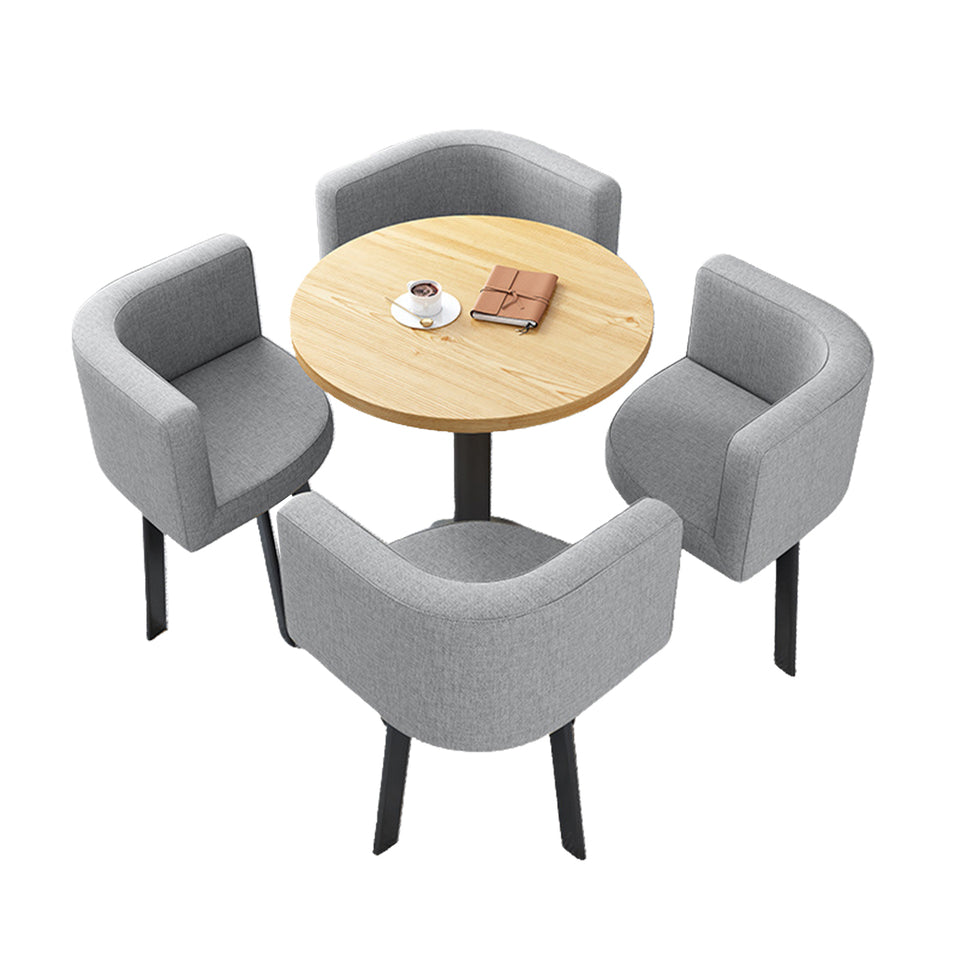 Reception Table with 4 Chairs for Small Cafés or Waiting Areas JDZH-2022