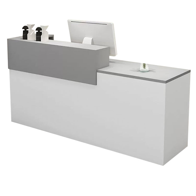 Modern Straight Versatile Front Desk with Versatile Storage and Custom for Offices JDT-1098