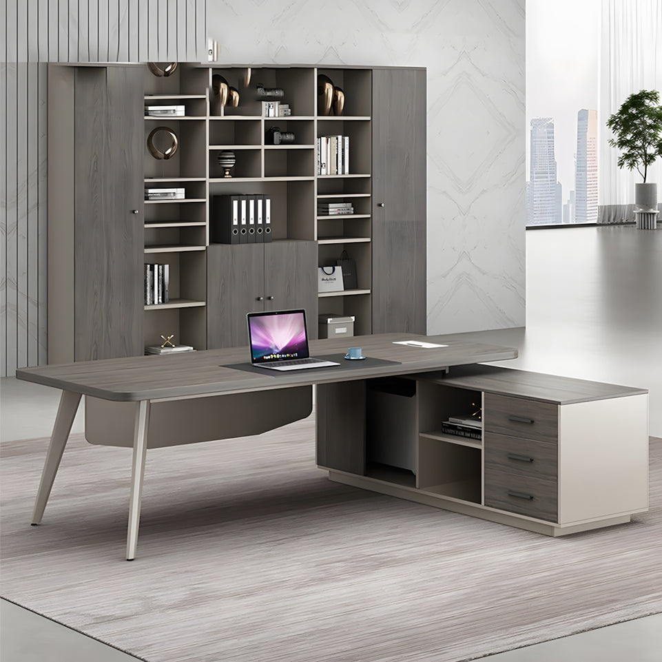 Executive Desk With Steel Legs combination simple modern single supervisor manager desk LBZ-1085