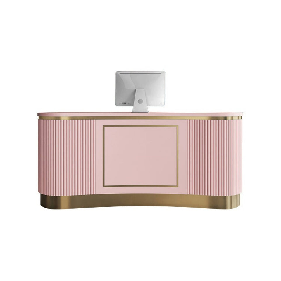 Small Clothing Store Counter Simple Modern Curved Bar JDT-7179