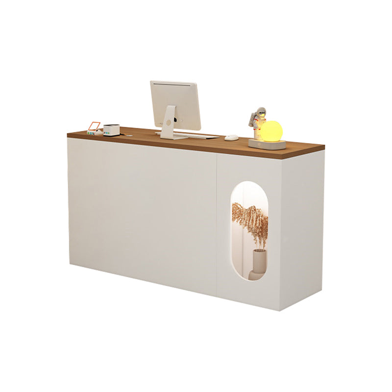 Window Display Small Front Desk with Storage for Barber Shops JDT-10143