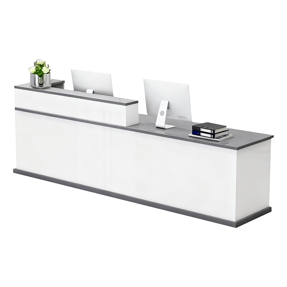Corner Straight Stylish Reception Desk with Keyboard Tray and Drawers for Offices and Hotel Lobbies JDT-712(Sale Event)
