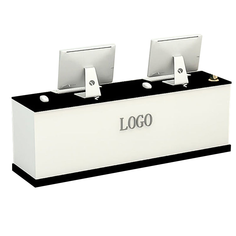 Minimalist Modern Reception Desk for Offices and Reception Areas with Lockable Drawers JDT-10115