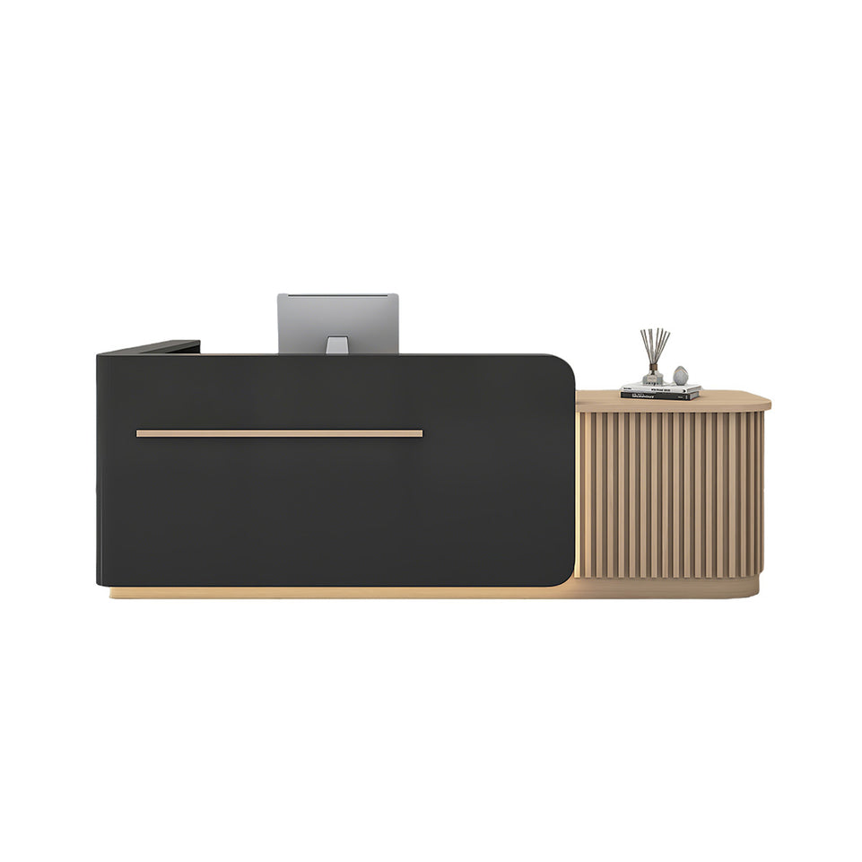 Sleek Reception Desk with Ample Storage & Functional Layout JDT-2342