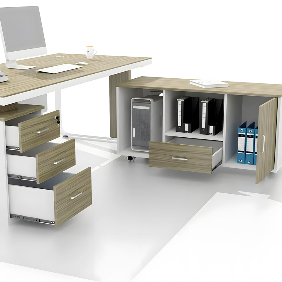 Office simple modern Calm Boss Desk and chair combination single seat manager desk LBZ-1095