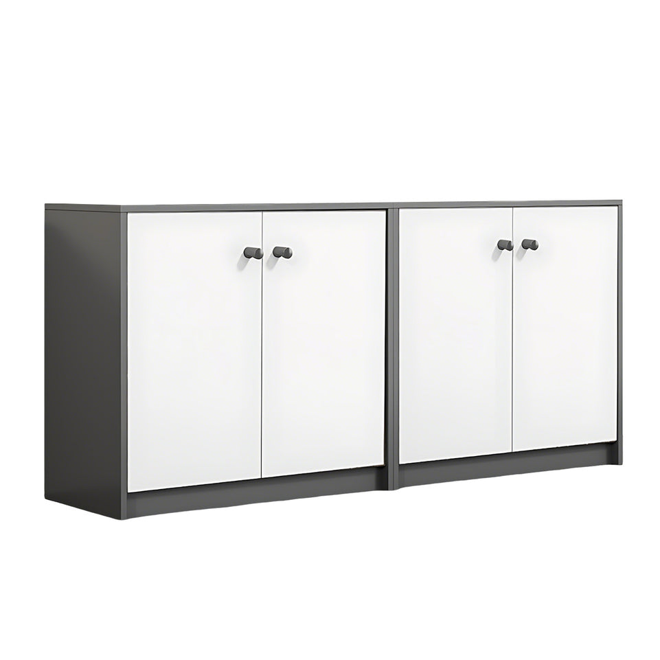File Cabinet 31-79 in Tall with U-Shaped & Solid Wood for Office