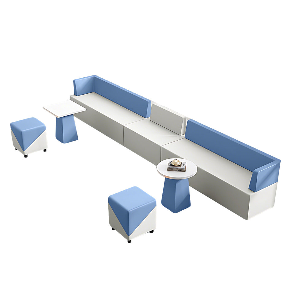 Modern Scratch-Resistant Corner Sofa with Solid Wood Frame for Office Reception and Lounge Areas JDZH-2081