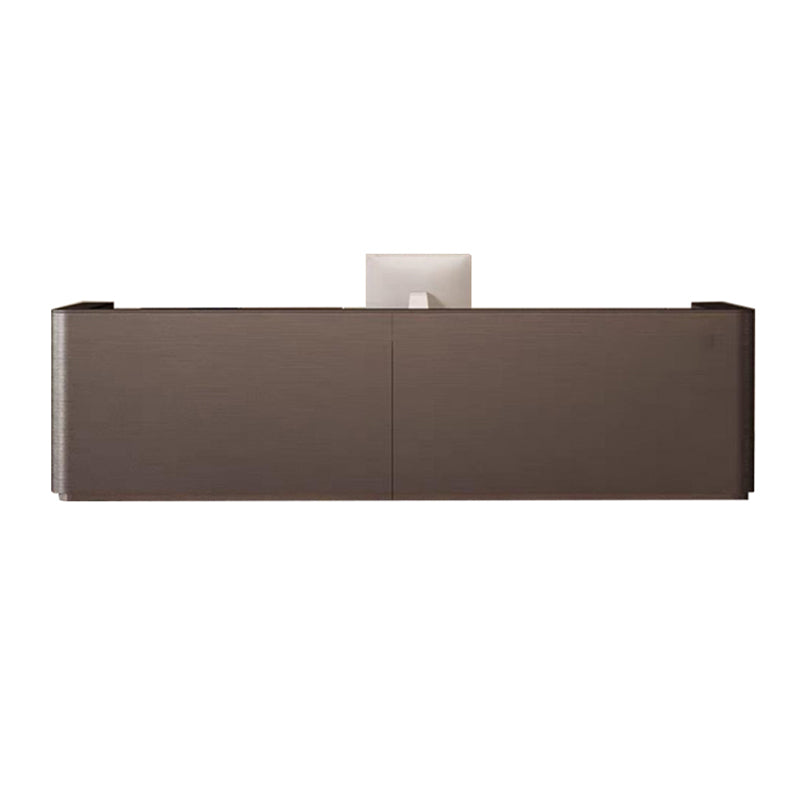 Modern Straight Front Desk with Drawers Keyboard Tray and 5 Drawers for Salons and Clothing Stores JDT-10139