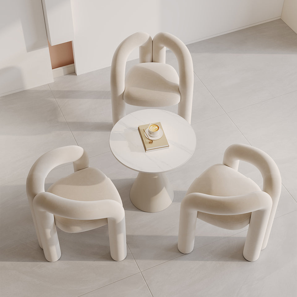 Unique Off-white Lounge Accent Armchair for Indoor Spaces BSF-2000(In Stock)