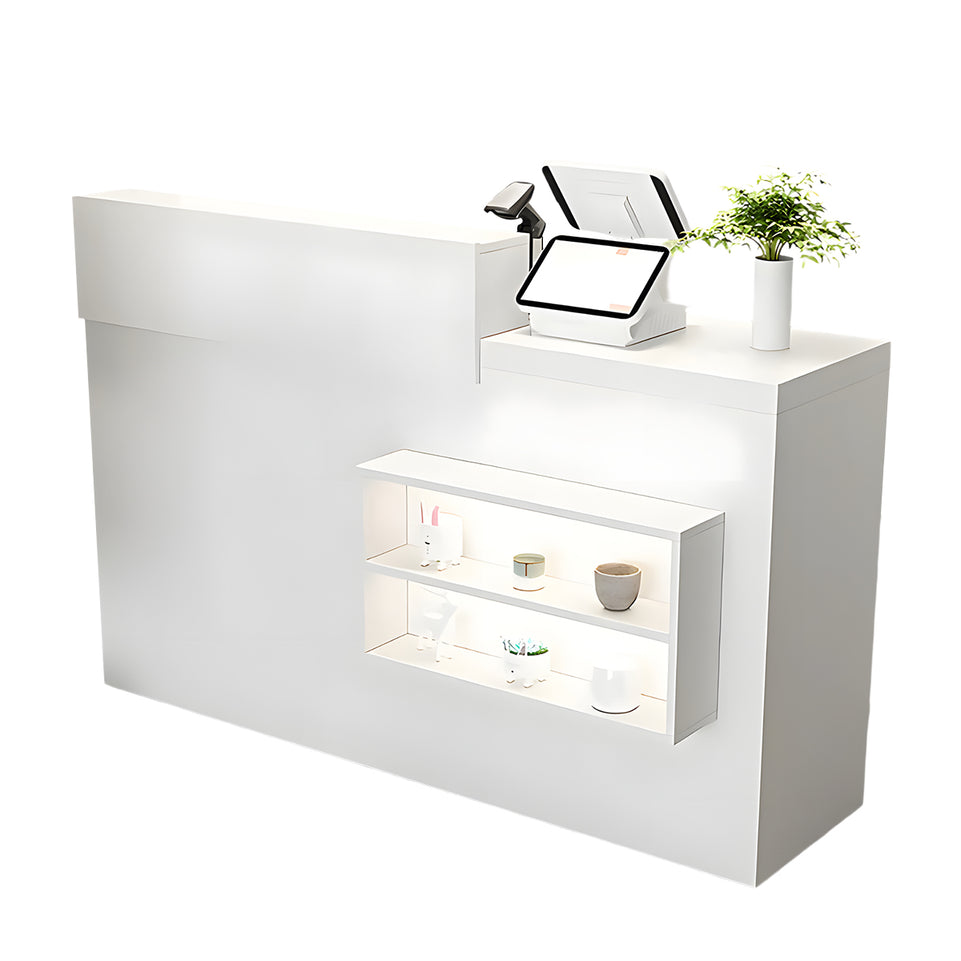 Display Shelf Reception Counter with Drawer for Retail Shops JDT-735