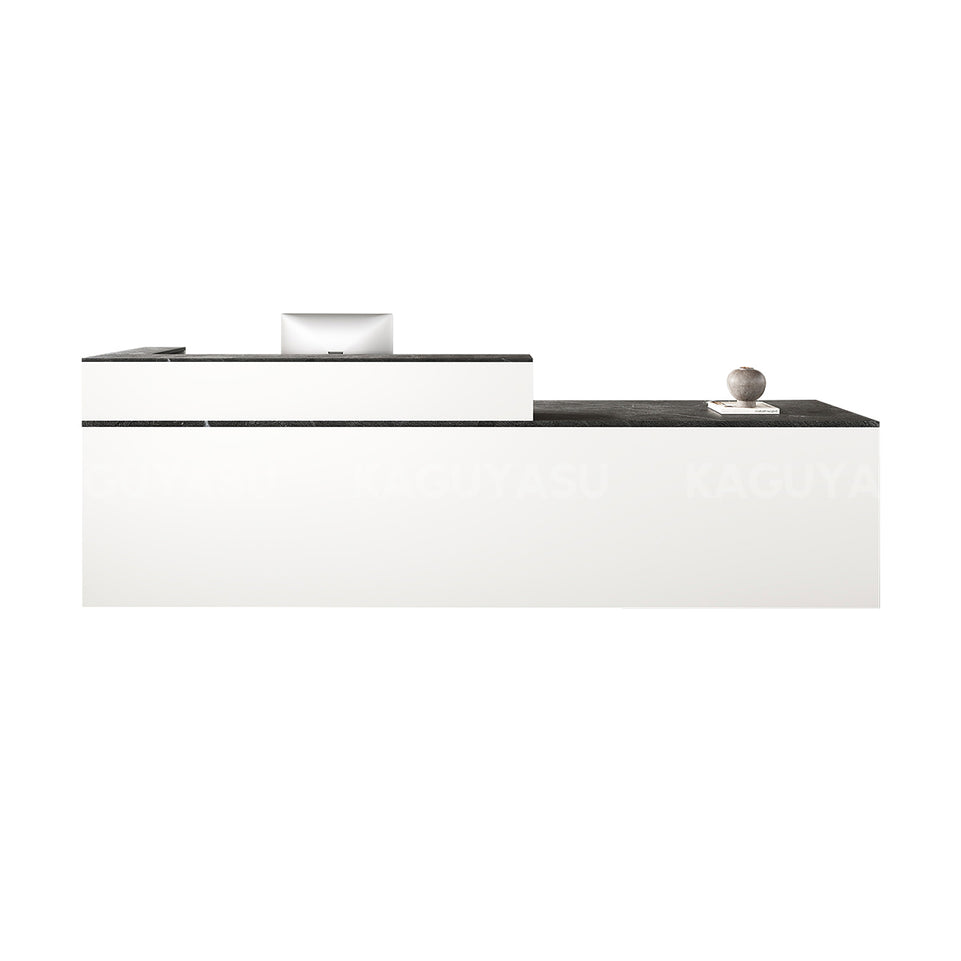Minimalist Office Reception Desk with Keyboard Tray and Drawer JDT-2216
