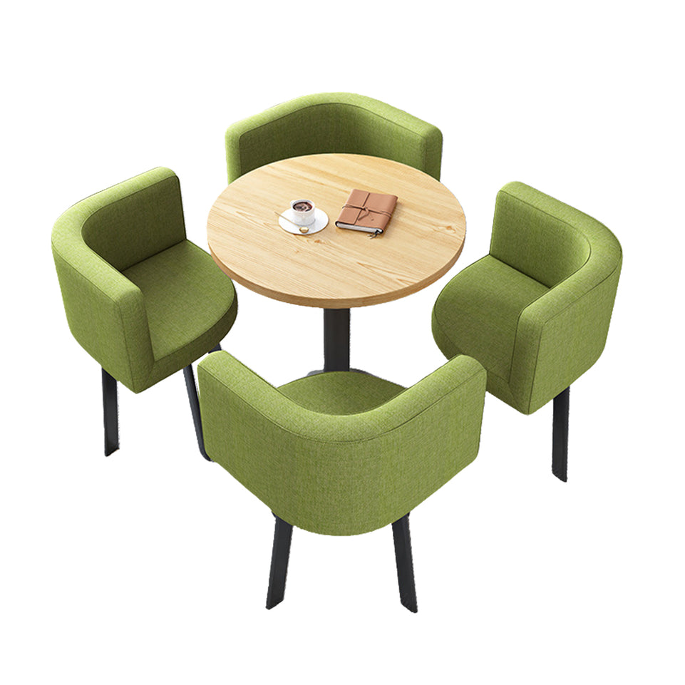 Reception Table with 4 Chairs for Small Cafés or Waiting Areas JDZH-2022