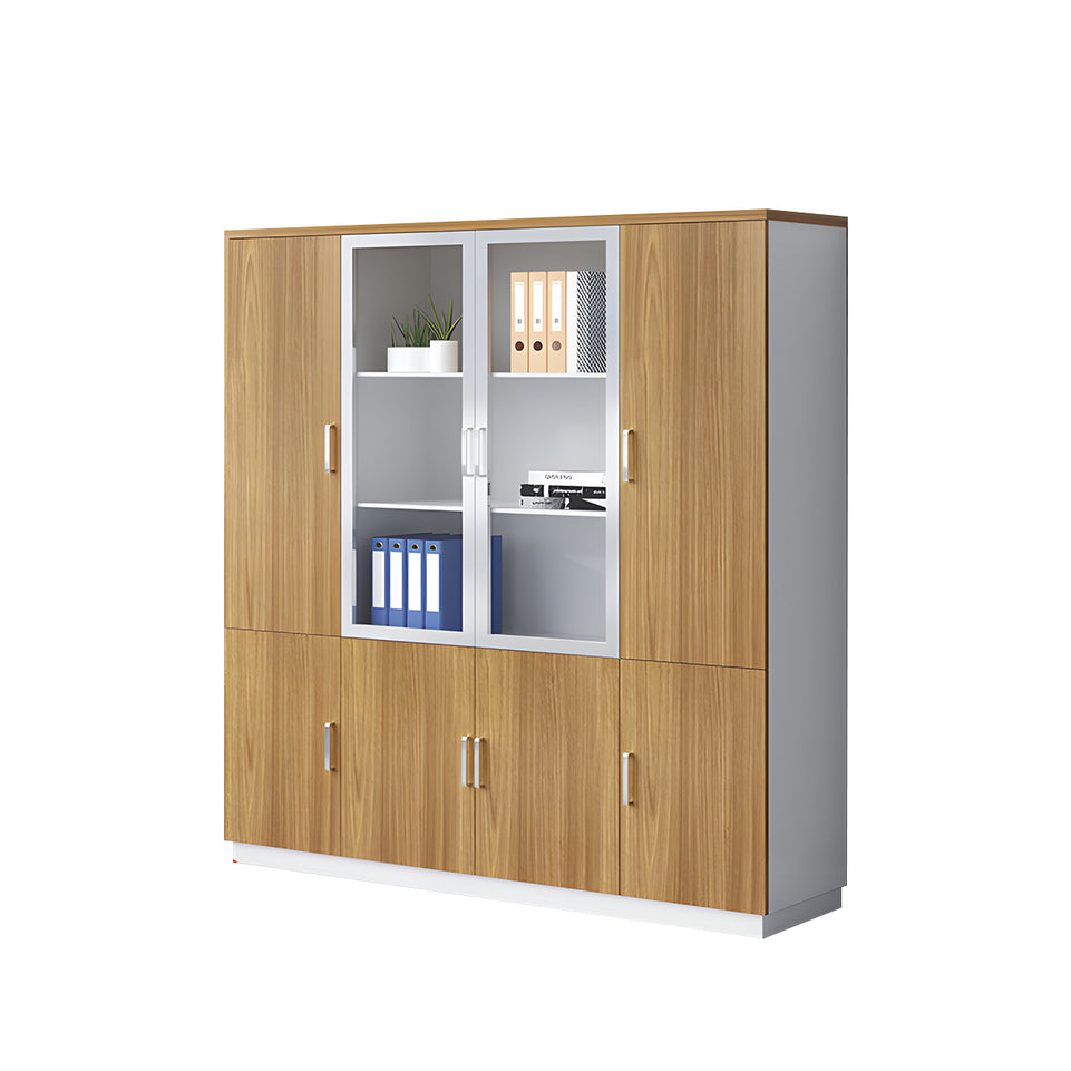 Stylish Office Storage Cabinet Wooden Double-Door Filing Cabinet WJG-1016