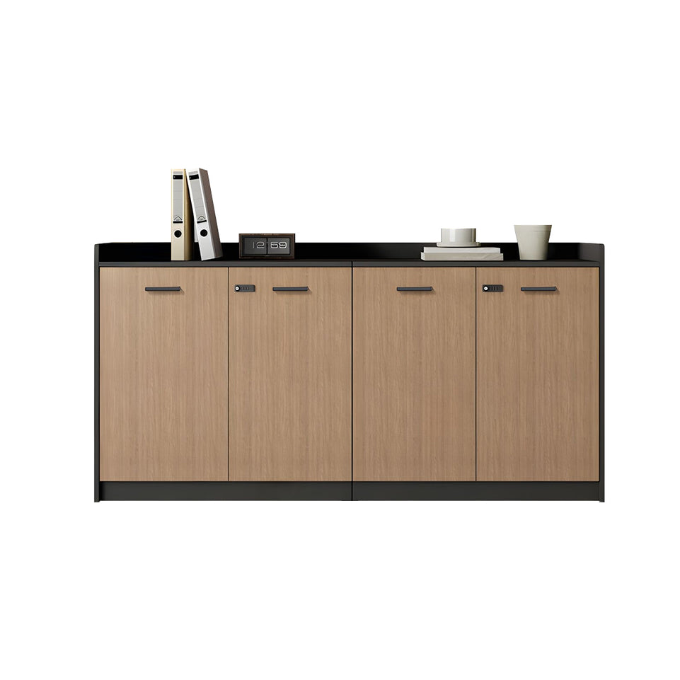 Contemporary Floor-Standing Office File Cabinet with Lockable Storage, Adjustable Shelves, and Spacious Drawers CWG-2176