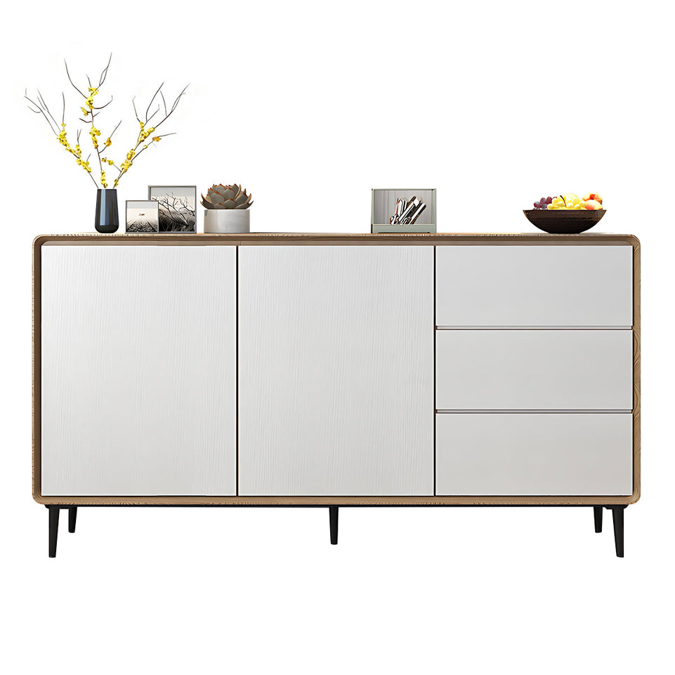 Storage cabinet in natural + white color option