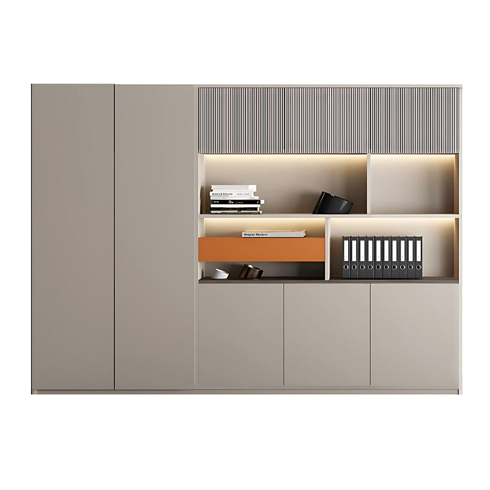 File Cabinet 79 in Tall with LED Lighting for Office