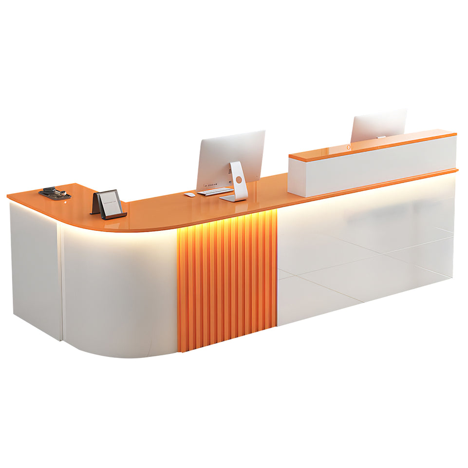 L-shaped Office Small Reception Desk Store Counter JDT-2117