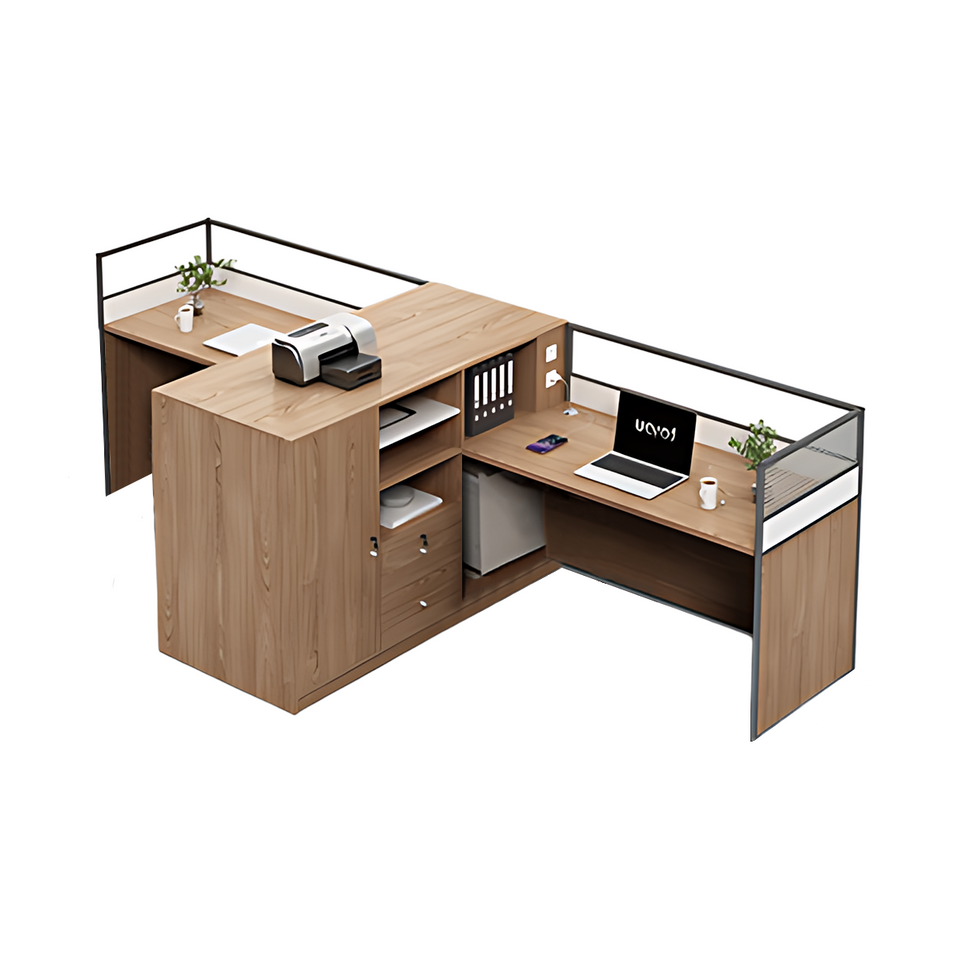 Innovative Modern Financial Office Desk with Secure Lock and Spacious Storage BGZ-2031