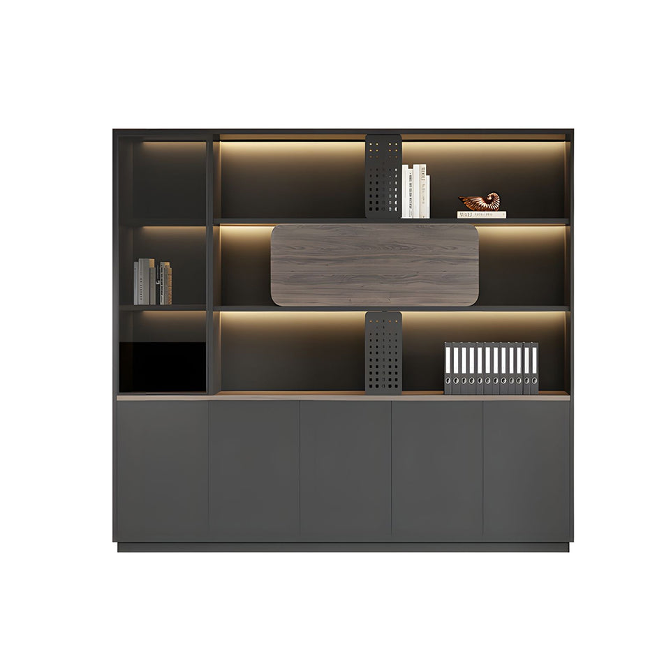 Chic Modular Wooden Office File & Book Cabinet for Manager Desks and Workspace Storage WJG-2171