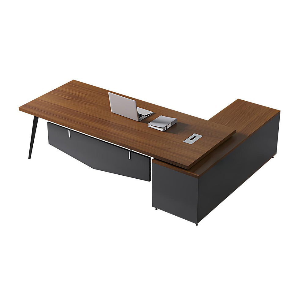 Simple modern office desk and chair Upscale Office Desk LBZ-10109