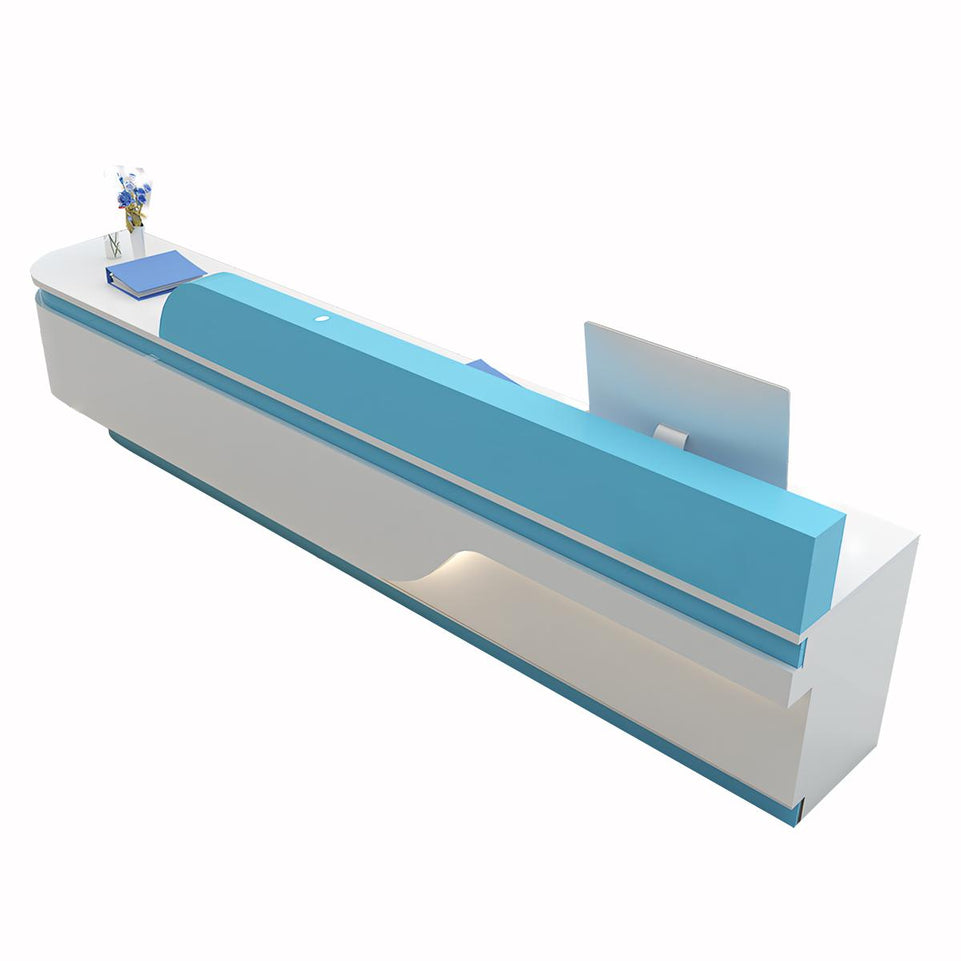Elegant And Functional Medical Reception Desk With LED Lighting And Secure Drawers For Clinics And Hospitals YLJJ-2021