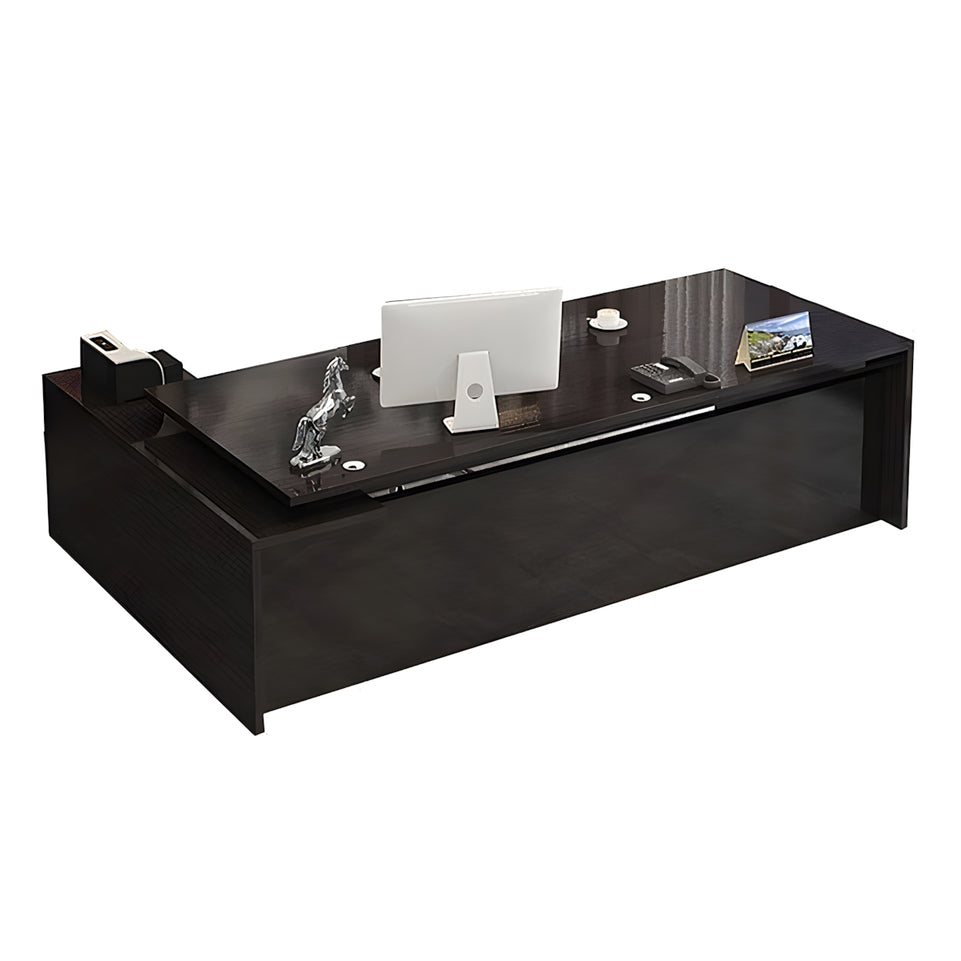 Modern Solid Wood Executive Desk with Storage Cabinet LBZ-081