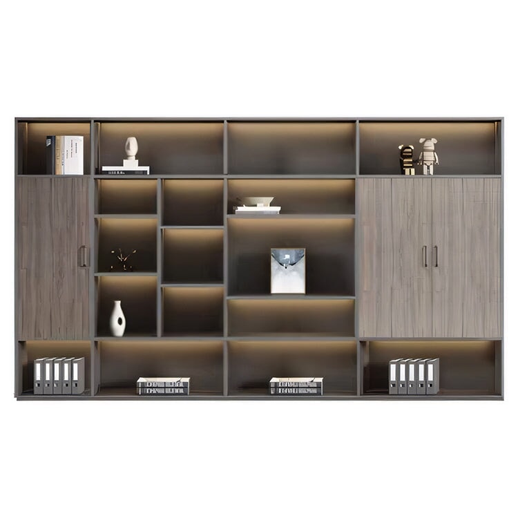 Modern Executive Office Desk and Chair Set Minimalist Design for Managers with Dual Cabinets LBZ-10154